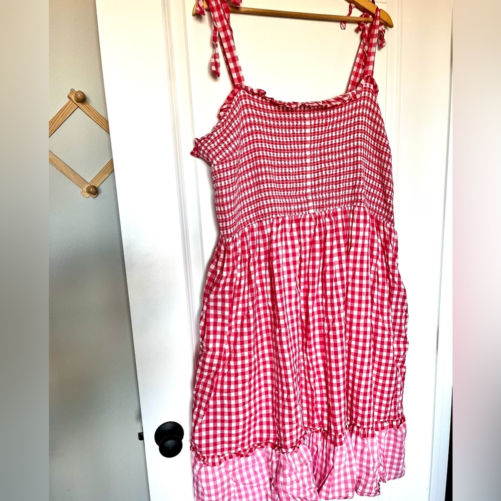 Draper James Pink Gingham Summer Dress - 3x